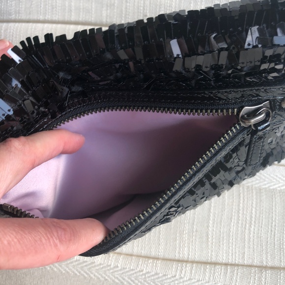 Coach Rectangular Dangling Sequin Clutch - Picture 8 of 8